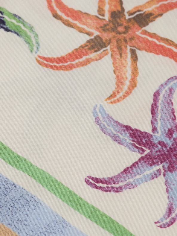 Scotch & Soda Krémové dámske vzorované nohavice Scotch & Soda Gia Starfish