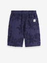 Scotch & Soda Tmavomodré pánske žakárové uterákové šortky Scotch & Soda