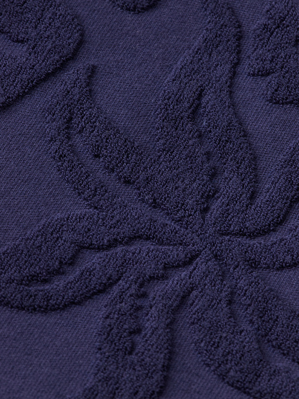 Scotch & Soda Tmavomodré pánske žakárové uterákové šortky Scotch & Soda