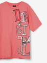 Desigual Desigual Koralové chlapčenské tričko Ander