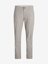 Jack & Jones Béžové pánske nohavice s prímesou ľanu Jack & Jones Ollie