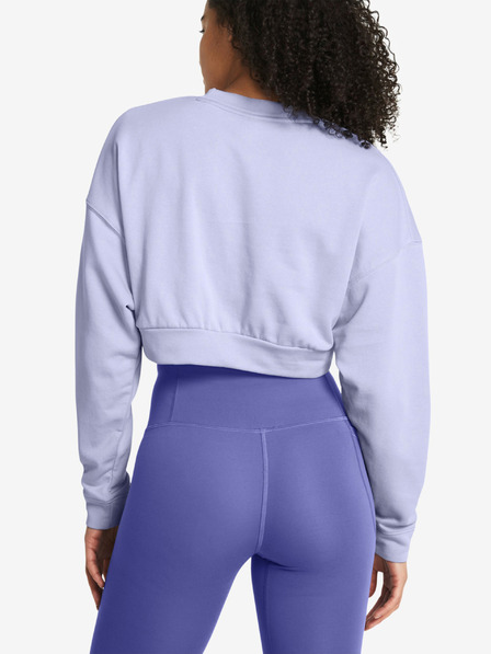 Under Armour Svetlofialové dámske športové orezané tepláky Under Armour UA Rival Terry OS Crop Crw