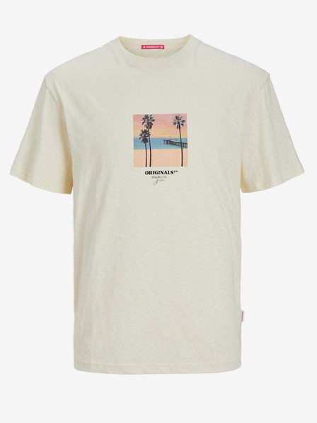Jack & Jones Jack & Jones Aruba béžové pánske tričko