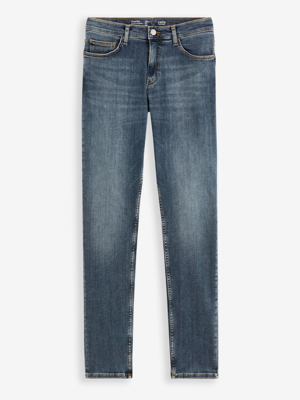 Celio Tmavomodré pánske slim fit džínsy Celio C25 Dow