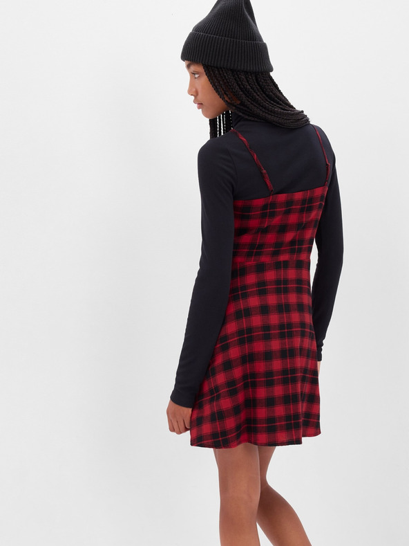 GAP Detské kockované šaty GAP