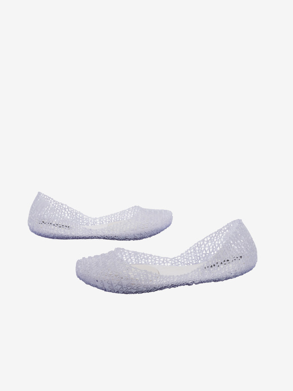 Melissa Svetlošedé dámske baleríny Melissa Campana Papel Brushed