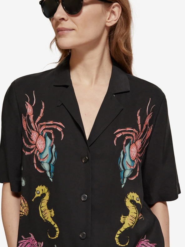 Scotch & Soda Čierna dámska košeľa Scotch & Soda