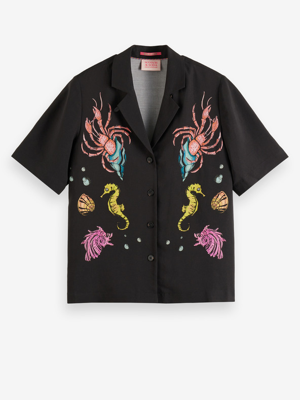 Scotch & Soda Čierna dámska košeľa Scotch & Soda