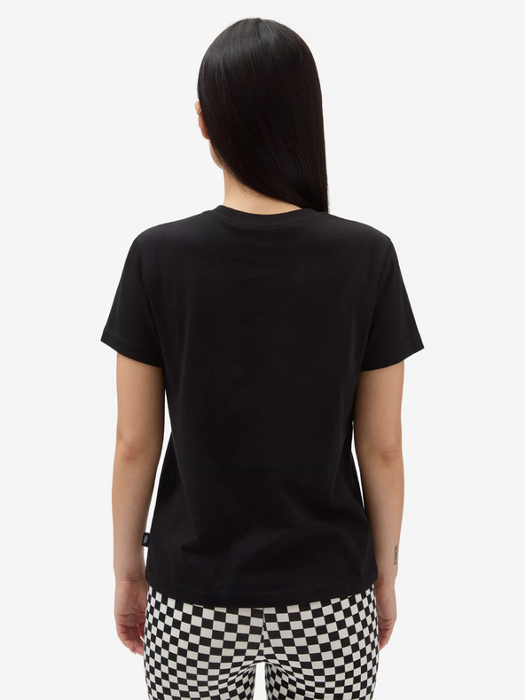 Vans Čierne dámske tričko s potlačou VANS Flying V Crew