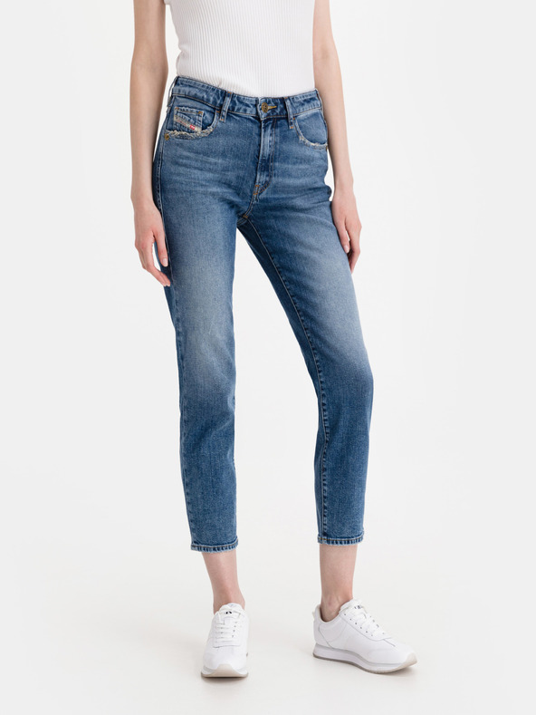 Diesel Diesel D-Joy Modré dámske džínsy slim fit strihu