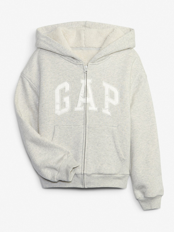 GAP Detská zateplená mikina s logom GAP