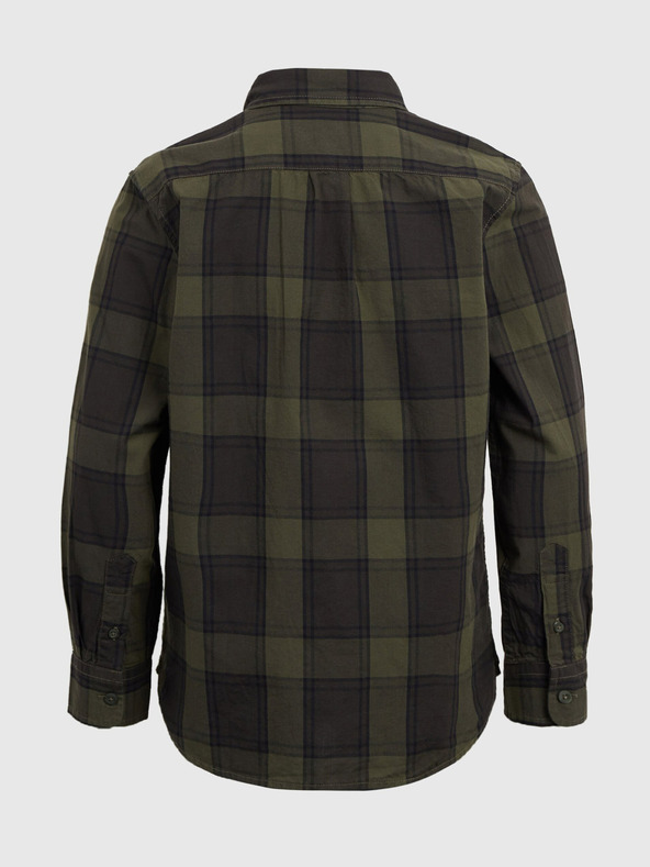 GAP Detská kockovaná pyžamová košeľa GAP