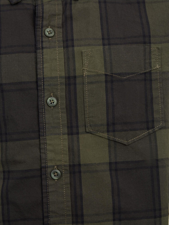 GAP Detská kockovaná pyžamová košeľa GAP