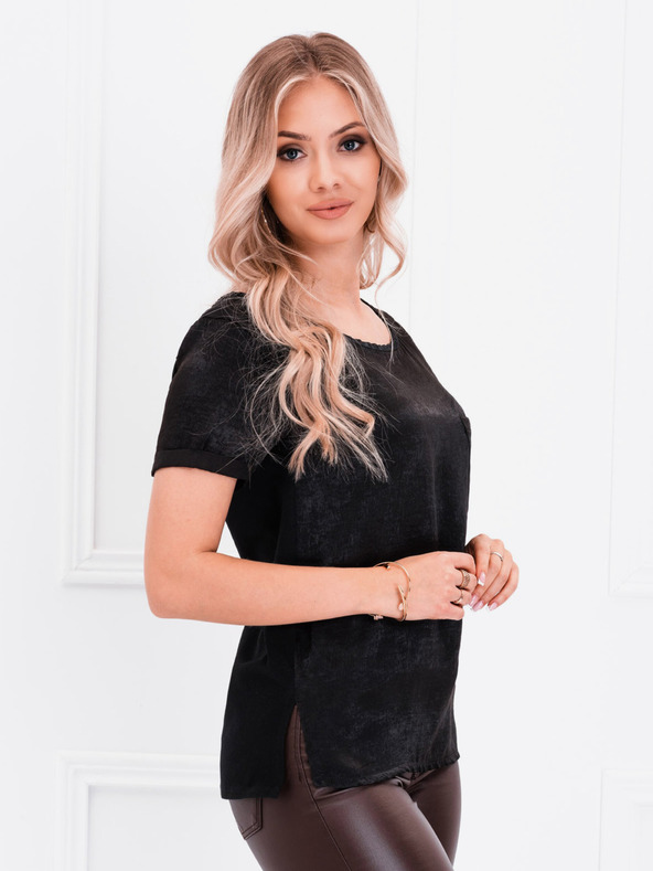 Edoti Čierne dámske tričko s vreckom Edoti