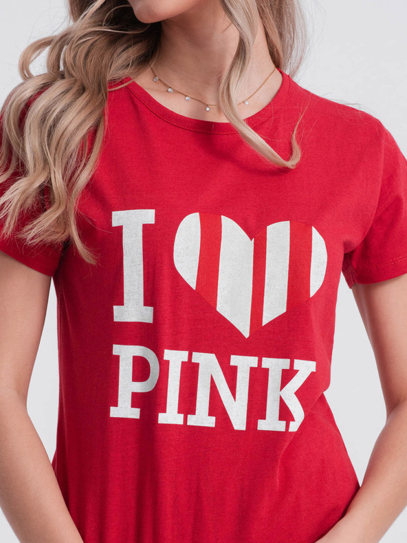 Edoti Červené dámske vzorované pyžamo Edoti