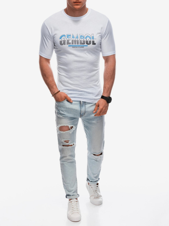 Edoti Biele pánske tričko Edoti