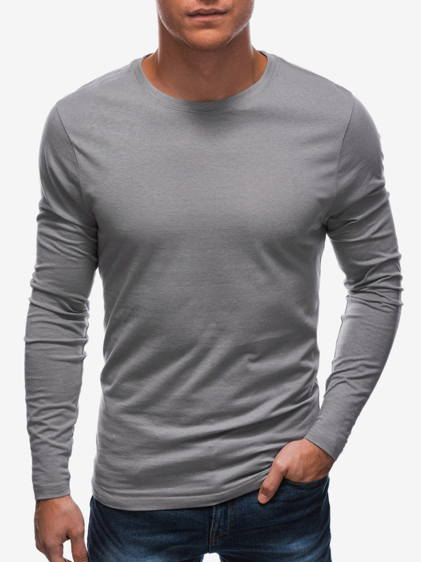 Edoti Šedé pánske základné tričko Edoti