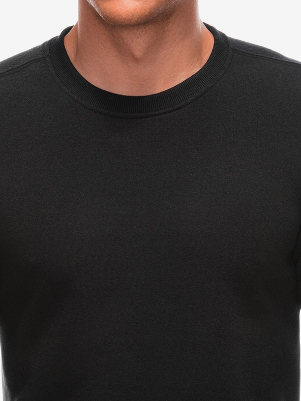 Edoti Čierna pánska základná mikina Edoti