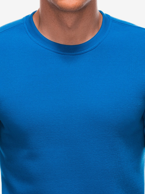 Edoti Modrá pánska základná mikina Edoti