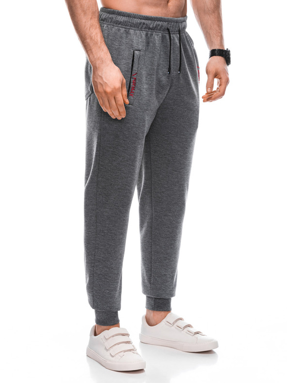 Edoti Edoti Šedé pánske tepláky