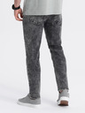 Ombre Clothing Šedé pánske slim fit džínsy Ombre Clothing