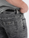 Ombre Clothing Šedé pánske slim fit džínsy Ombre Clothing