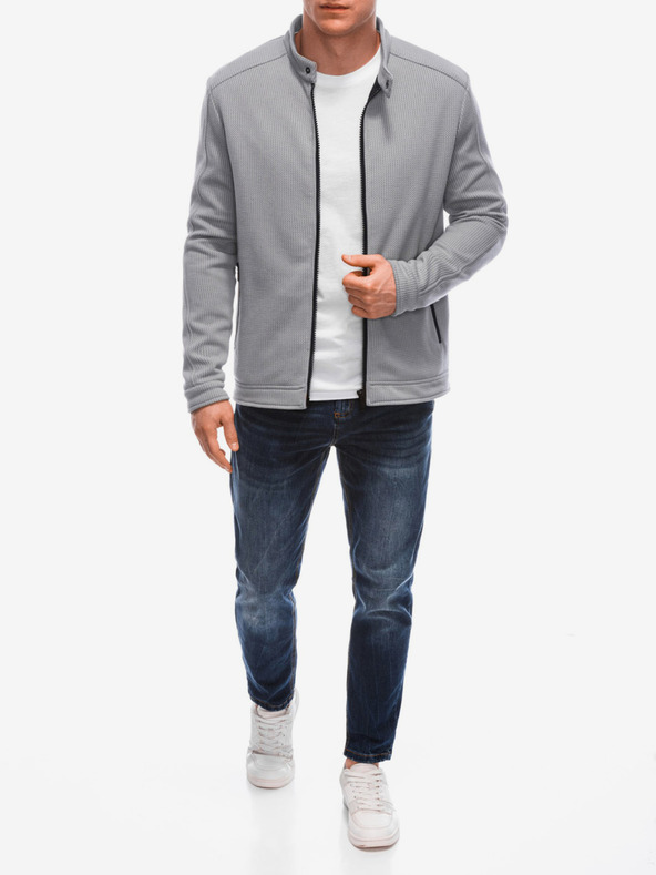 Edoti Šedá pánska ľahká bunda Edoti