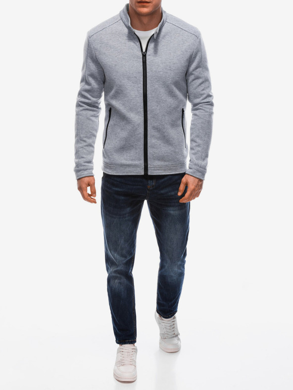 Edoti Svetlošedá pánska ľahká bunda Edoti