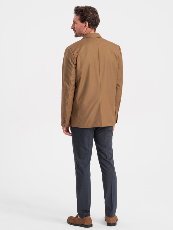 Ombre Clothing Svetlohnedá pánska bunda Ombre Oblečenie