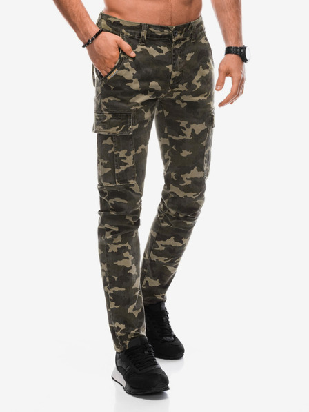 Edoti Khaki pánske army cargo nohavice Edoti