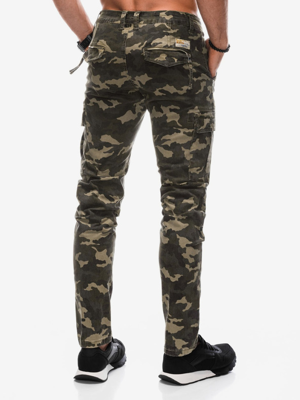 Edoti Khaki pánske army cargo nohavice Edoti