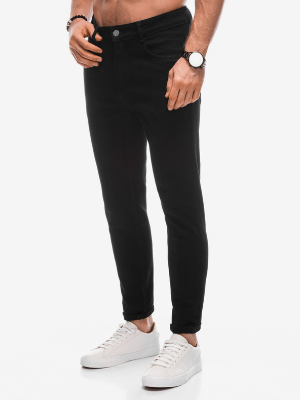 Edoti Čierne pánske džínsy Edoti