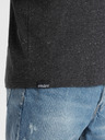Ombre Clothing Tmavosivá pánska žíhaná košeľa Ombre Clothing