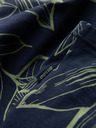 Ombre Clothing Zeleno-modré pánske vzorované tričko Ombre Oblečenie