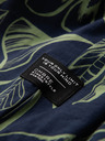 Ombre Clothing Zeleno-modré pánske vzorované tričko Ombre Oblečenie