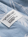 Ombre Clothing Svetlomodré pánske vzorované tričko Ombre Oblečenie