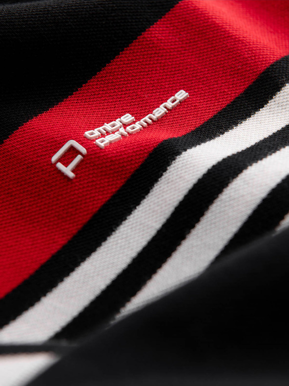 Ombre Clothing Čierna pánska polokošeľa Ombre Oblečenie