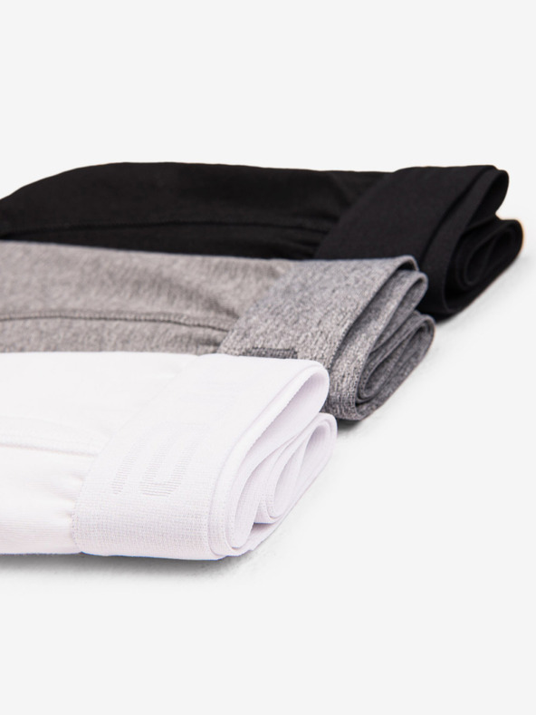 Ombre Clothing Sada troch pánskych boxeriek v sivej, bielej a čiernej farbe Ombre Clothing