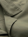Ombre Clothing Khaki pánska košeľa s krátkym rukávom Oblečenie Ombre