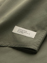 Ombre Clothing Khaki pánska košeľa s krátkym rukávom Oblečenie Ombre