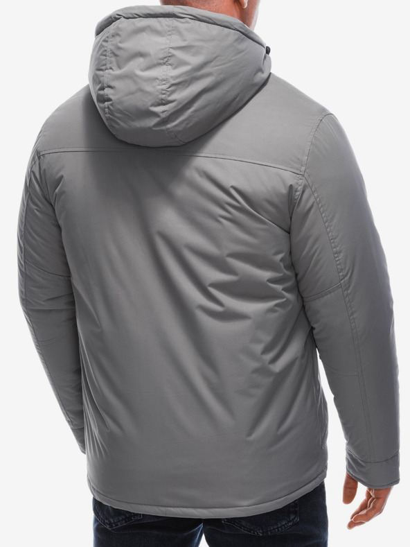 Edoti Šedá pánska zimná bunda Edoti