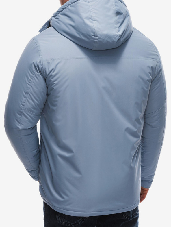 Edoti Svetlomodrá pánska zimná bunda Edoti
