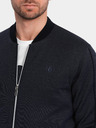 Ombre Clothing Súprava pánskej ľahkej bundy a šortiek v tmavomodrej farbe Ombre Clothing