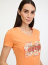 Guess Logo Flowers Tričko