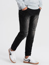Ombre Clothing Čierne pánske džínsy Ombre Clothing