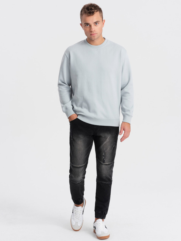 Ombre Clothing Čierne pánske džínsy Ombre Clothing