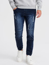 Ombre Clothing Tmavomodré pánske džínsy Ombre Clothing