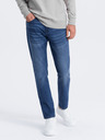 Ombre Clothing Modré pánske džínsy slim fit Ombre Clothing