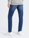 Ombre Clothing Modré pánske džínsy slim fit Ombre Clothing