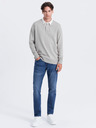 Ombre Clothing Modré pánske džínsy slim fit Ombre Clothing